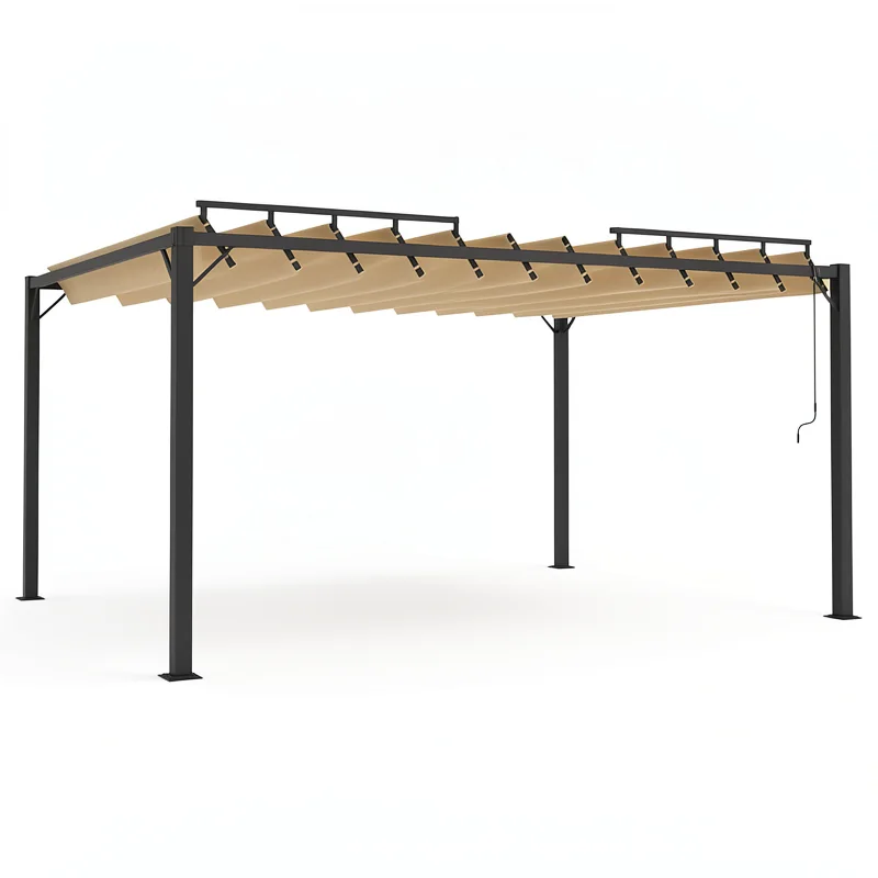 Louvre-pergola verstelbaar met aluminium frame