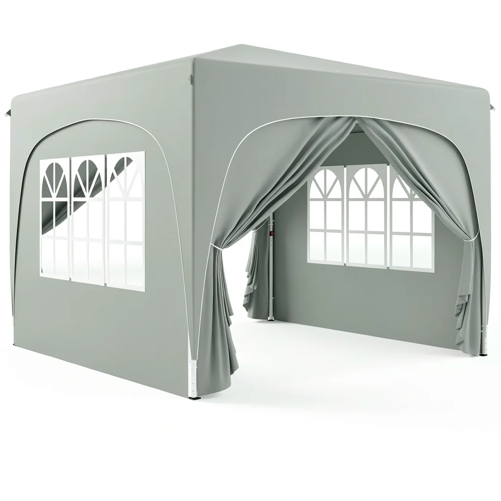 Pop-up partytent 3x3 m, 4 zijwanden — UV50+ PVC